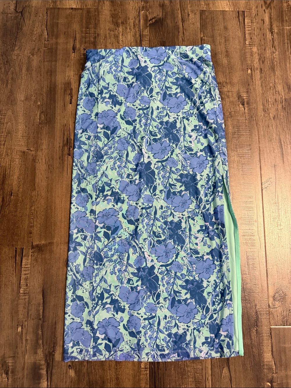 Free People Floral Skirt w/ Side Slit